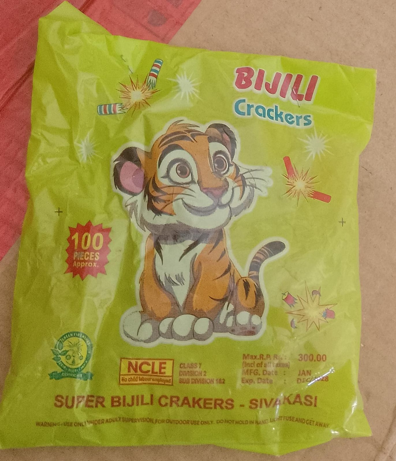 inba Crackers Red bijili 50 pcs